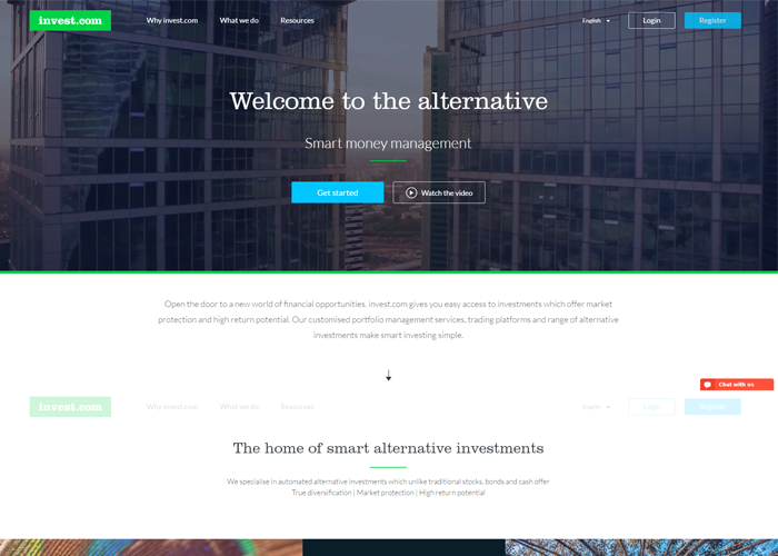 invest.comTOPページ