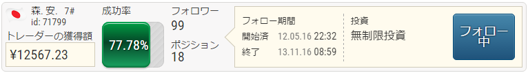 ifollow取引結果