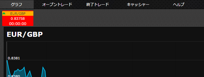 アルゴビット取引画面