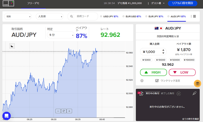 パソコンでザオプションの無料デモ取引を始める方法